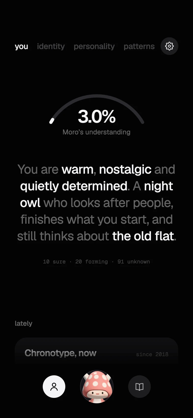 Your portrait in the app